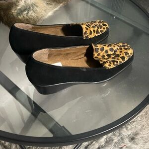 Animal print loafer